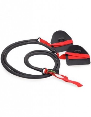 Mad Wave Treningsstrikk med Paddles, motstand 5,4-14,1 kg (Rød)